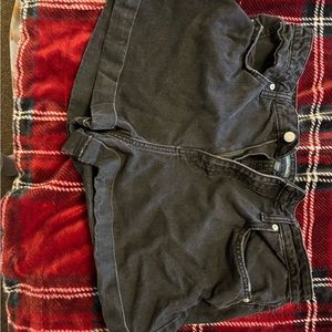 Black Jean shorts